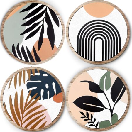 4 PCS Circle Wall Painting